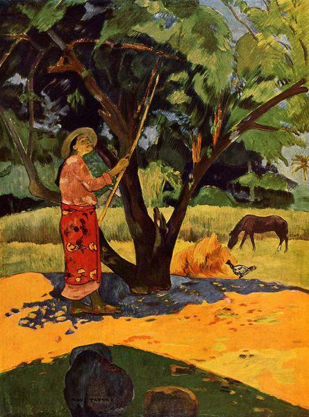 Paul Gauguin Picking Lemons Sweden oil painting art